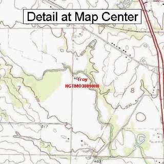 USGS Topographic Quadrangle Map   Troy, Missouri (Folded/Waterproof 