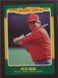 1986 FLEER LIMITED EDITION PETE ROSE REDS  