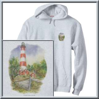 Assateague Island Lighthouse SWEATSHIRTS S XL,2X,3X,4X  