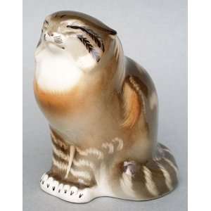  Lomonosov Wild Cat Porcelain Figurine