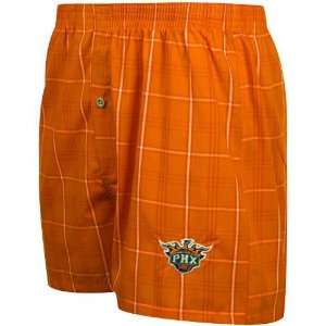  Phoenix Suns Orange Plaid Genuine Boxer Shorts