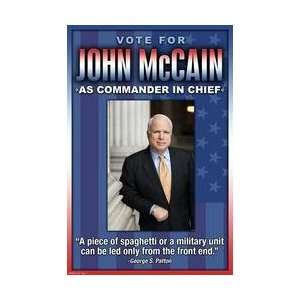  Vote for John McCain 28x42 Giclee on Canvas