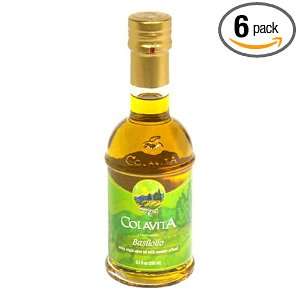 Colavita Basil Olio, Extra Virgin Olive Oil, 8.3 Ounce Units (Pack of 