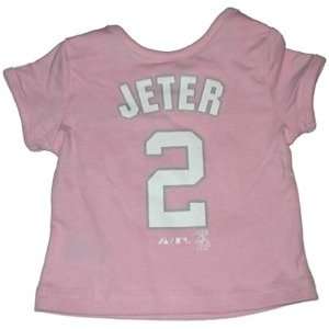  New York Yankees Derek Jeter Pink Newborn Name and Number 