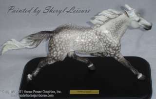   Resin Standardbred Trotting Horse dapple grey NANqualified  