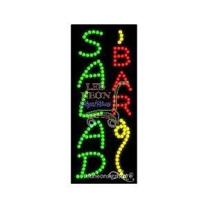 Salad Bar LED Sign 11 inch tall x 27 inch wide x 3.5 inch deep outdoor 