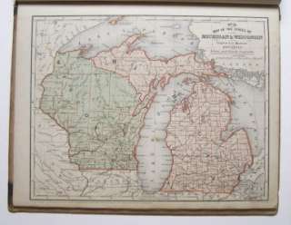 Original Mitchells School Atlas, Edition of 1859 First Printing 