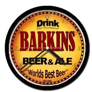  BARKINS beer and ale cerveza wall clock 