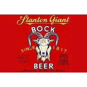  Stanton Giant Bock Beer   Paper Poster (18.75 x 28.5 