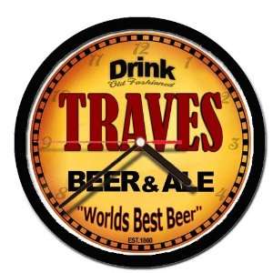  TRAVES beer and ale cerveza wall clock 