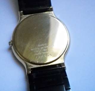 Lassale Black & Gold Stainless Wrist Watch Japan 7N29  