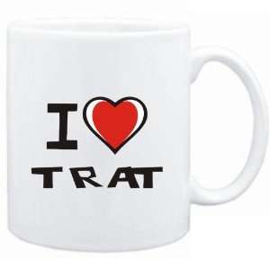  Mug White I love Trat  Cities