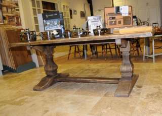 Oak Country Tavern Farmhouse Trestle Table Refectory  