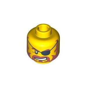   Head (Eyepatch and Evil Smile)   LEGO Minifigure Piece Toys & Games