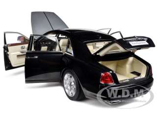 ROLLS ROYCE GHOST DIAMOND BLACK/SILVER 1/18 DIECAST MODEL CAR BY 
