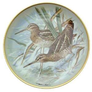   Porcelain Gamebirds of the World Basil Ede Common Snipe plate CP1883