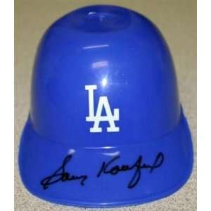  Sandy Koufax Signed Mini Dodgers Helmet Psa Dna Hof 