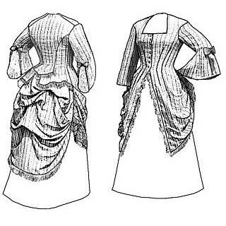  1872 Vest Basque Bodice Pattern Explore similar items