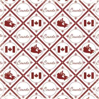   SCRAPBOOK PAPER SET CANADA TRAVEL VACATION 12 x 12 PAPERS  