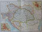 AUSTRIA HUNGARY MAP, BOSNIA, CROATIA, VIENNA, BUDAPEST,