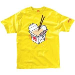  Enjoi T Shirts Maggots Premium   Burnt Yellow   Large 