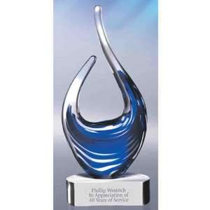  Dos Fuego   Double Flame   Art glass award reminiscent of 