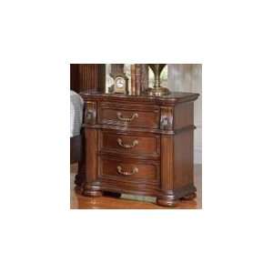    Drawer Traditional Nightstand with Reeded Pillar Accents by Coaster