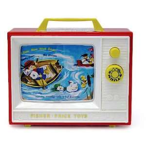  Two Tune Music Box TV Fisher Price Classic Retro Toy 