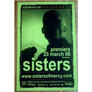  Sisters Of Mercy March 25 2006 Seattle Washington 11 x 17 