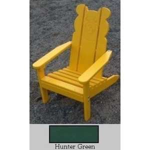   68 Hunter Green Kiddie Bear Chair   Hunter Green Patio, Lawn & Garden