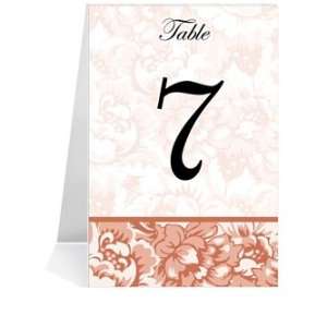   Number Cards   Russet Floral Jubilee #1 Thru #15