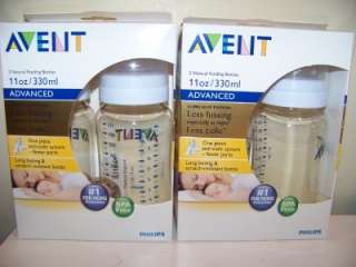 NEW 4 Avent 11 oz Bottles BPA Free Baby Bottle Lot  