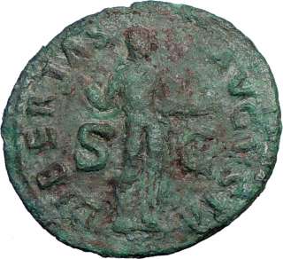 CLAUDIUS 41AD Authentic Ancient Roman Coin Libertas  