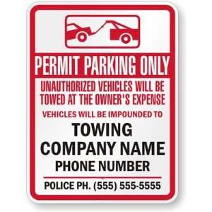   Towing Company Name, Phone Number (with Graphic) (California) Police