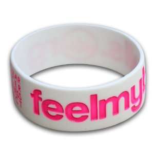   Wristband w/ Pink Lettering for Testicular Cancer Awareness Jewelry