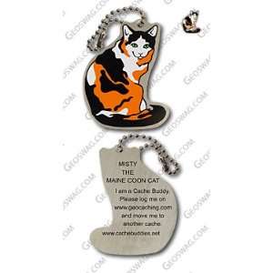  Misty the Maine Coon Cat Travel Tag