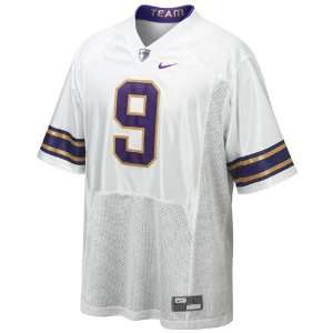  Nike LSU Tigers #9 White Twilled Rivalry Football Game 