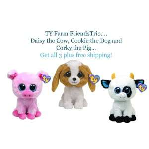  Ty Farm Friends Beanie Boos Trio Toys & Games