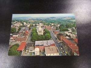 Postcard Air View Juniata Co Courthouse Mifflintown PA  