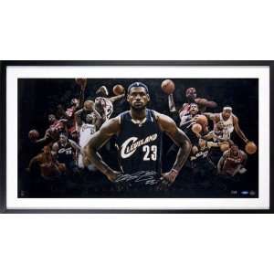  LeBron James Framed Auto Pano Collage