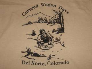   80s DEL NORTE COLORADO COVERED WAGON DAYS T Shirt MEDIUM tourist soft