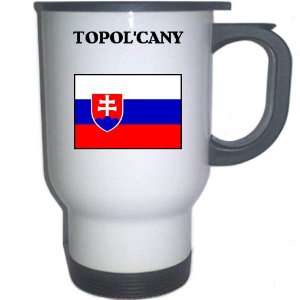  Slovakia   TOPOLCANY White Stainless Steel Mug 
