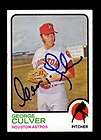 1973 TOPPS GEORGE CULVER #242 ASTROS SIGNED BOLD