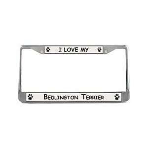  Bedlington Terrier License Plate Frame