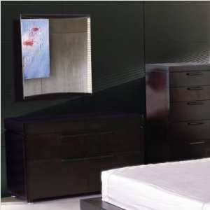  Milano Dresser and Mirror Set in Espresso Milano Bedroom Dresser 