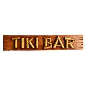  Tiki Bar plaque made from bamboo letters