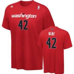   Red Name and Number Washington Wizards T Shirt