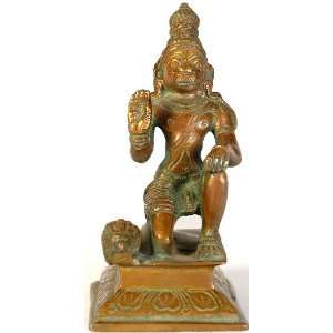  Sankat Mochan Veer Hanuman   Brass Sculpture