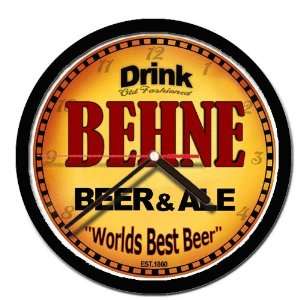  BEHNE beer and ale cerveza wall clock 