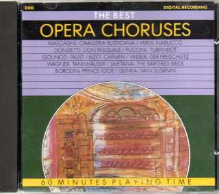 Various   The Best Opera Choruses   CD 1989  